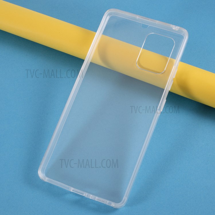 Caso De La Cubierta Híbrida Teléfono Cubierta Transparente Completa Para La Galaxia A91 / S10 Lite-3