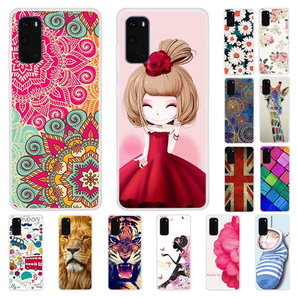 Modèle Impression de TPU Soft TPU Basage Pour Samsung Galaxy S20 4g / S20 5G - Fleurs-4