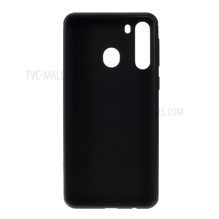 Anti-slip Drop-resistant TPU Mobile Case for Samsung Galaxy A21 - Black-3