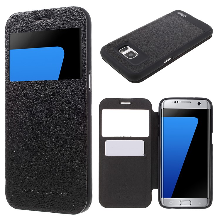 mercury goospery wow bumper view leather for samsung galaxy s7 edge g935 black tvc mall mercury goospery wow bumper view leather for samsung galaxy s7 edge g935 black tvc mall