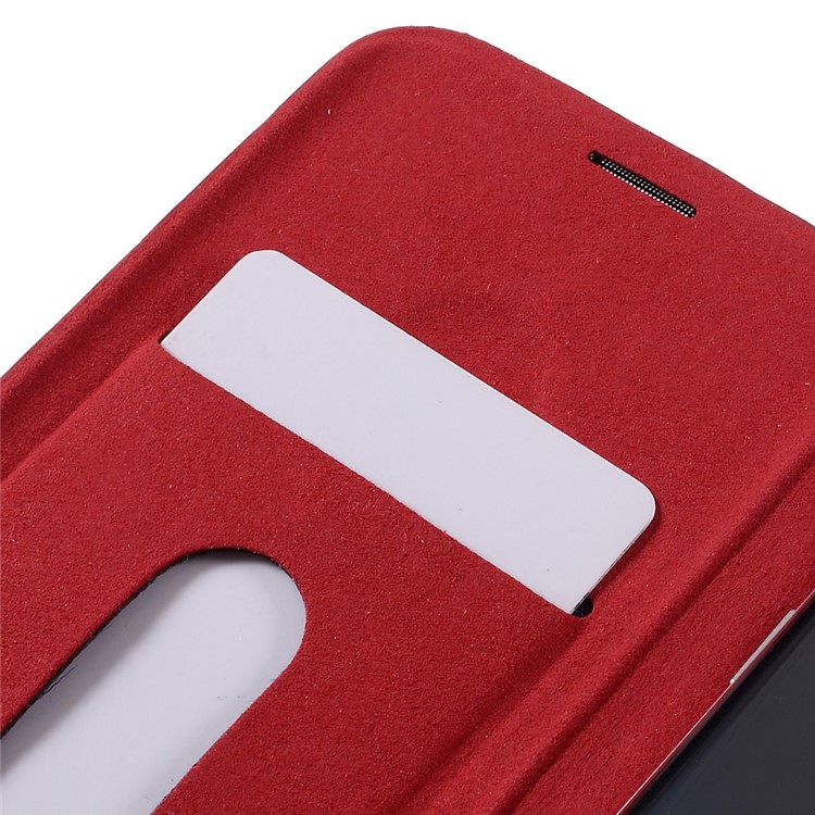G-CASE Business Series Leather Case Card Holder for Samsung S7 Edge G935 - Red-7
