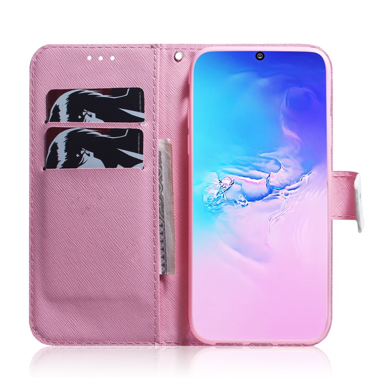 Pattern Printing Wallet Leather Phone Case for Samsung Galaxy A91/S10 Lite - Beautiful Flowers-8