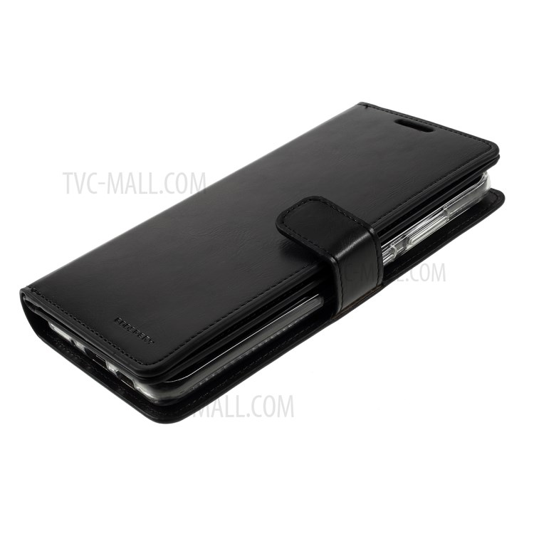 MERCURY GOOSPERY for Samsung Galaxy S20 Ultra Mansoor Wallet Diary Leather Mobile Phone Case - Black-5