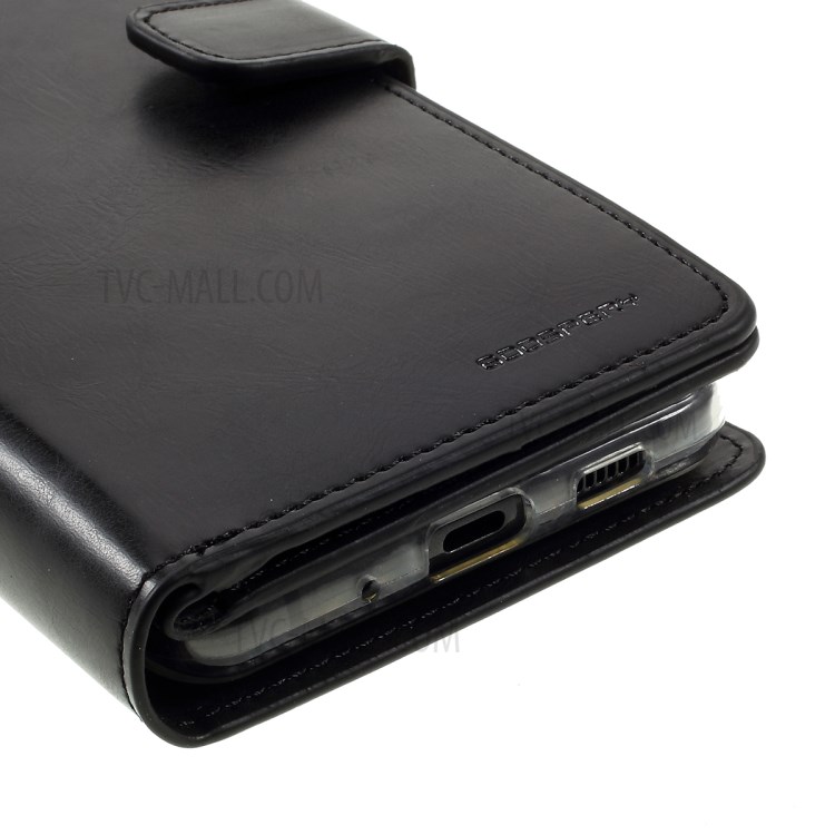 MERCURY GOOSPERY for Samsung Galaxy S20 Ultra Mansoor Wallet Diary Leather Mobile Phone Case - Black-6