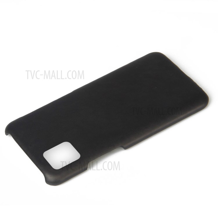 KSQ Crazy Horse PU Leather Coated Plastic Shell for Samsung Galaxy A81/Note 10 Lite - Black-2
