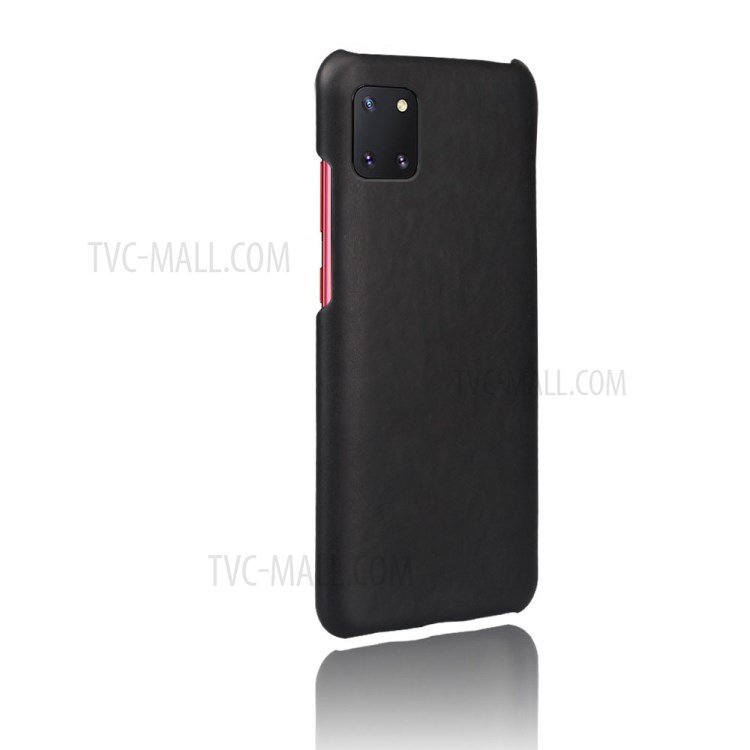 KSQ Crazy Horse PU Leather Coated Plastic Shell for Samsung Galaxy A81/Note 10 Lite - Black-4