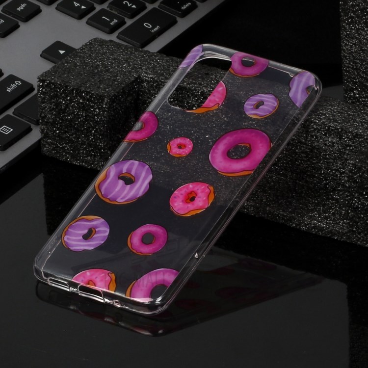 Pattern Printing IMD Design TPU Phone Protection Shell for Samsung Galaxy S20 - Doughnut-4