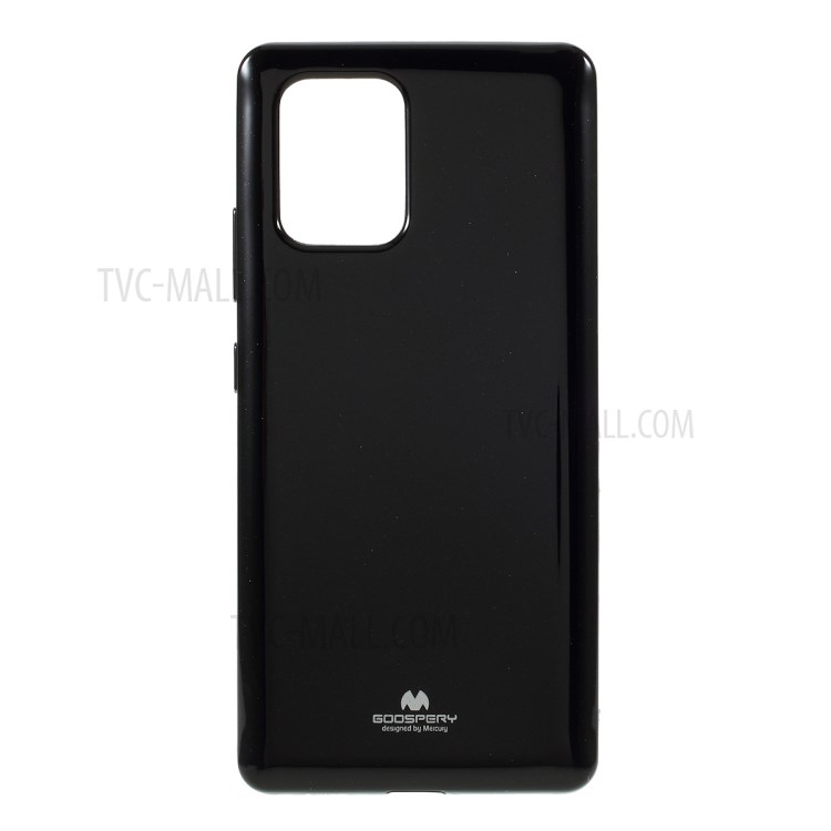 MERCURY GOOSPERY Flash Powder TPU Back Case Soft Cover for Samsung Galaxy A91/S10 Lite - Black-1