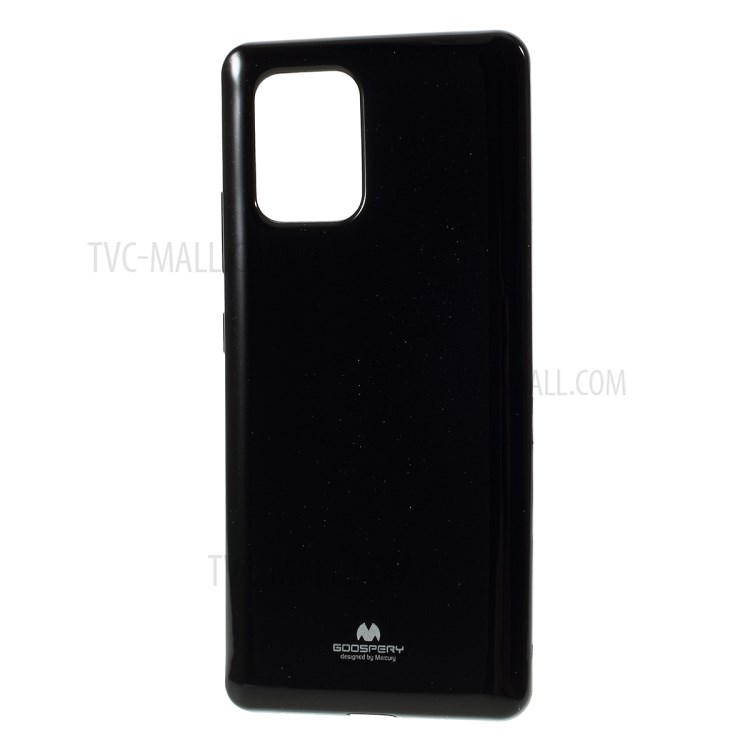 MERCURY GOOSPERY Flash Powder TPU Back Case Soft Cover for Samsung Galaxy A91/S10 Lite - Black-2