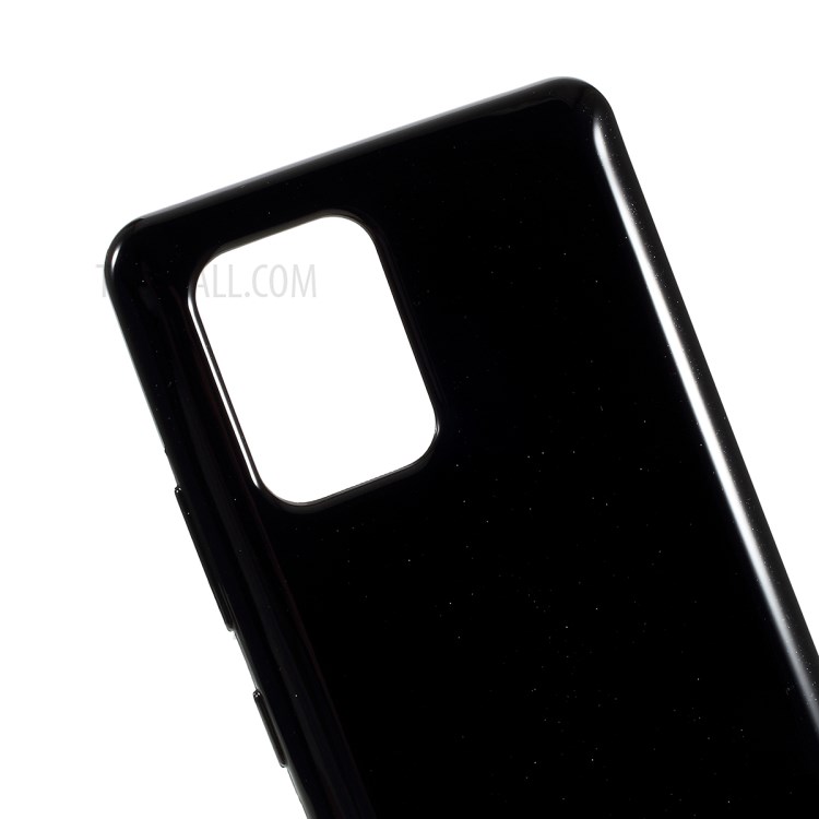 MERCURY GOOSPERY Flash Powder TPU Back Case Soft Cover for Samsung Galaxy A91/S10 Lite - Black-4