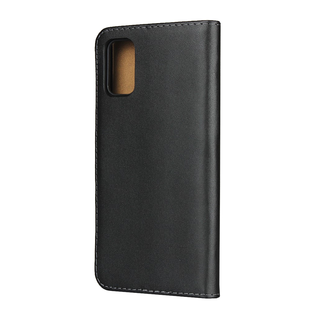 Genuine Leather Shell with Stand Wallet Protective Case for Samsung Galaxy A41 (Global Version)-4