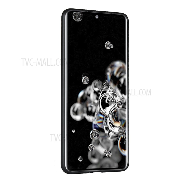 PU Leather+TPU Phone Case Dual Card Slots Cover for Samsung Galaxy S20 Ultra - Black-4