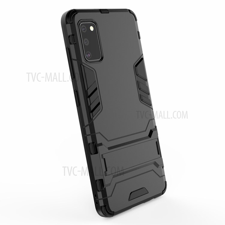 2 En 1 Hybride PC + Étui TPU Béquille Mobile Pour Samsung Galaxy A41 (version Internationale) - Noir-7