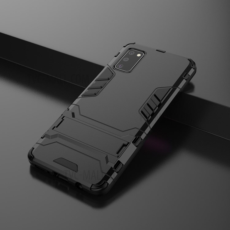 2 En 1 Hybride PC + Étui TPU Béquille Mobile Pour Samsung Galaxy A41 (version Internationale) - Noir-9