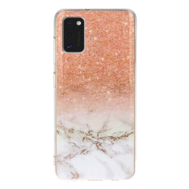 Marble Pattern Printing IMD TPU Phone Shell for Samsung Galaxy A41 (Global Version) - Style B-1