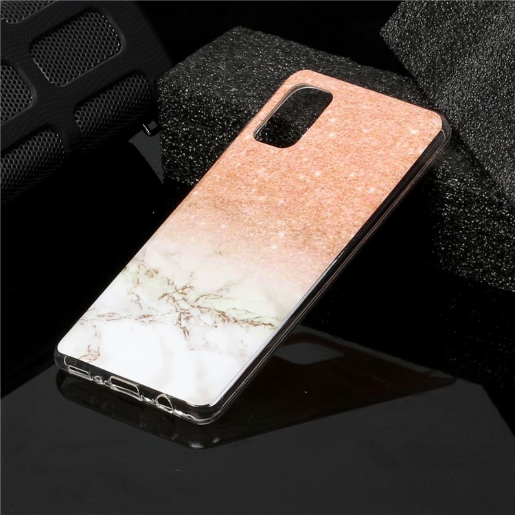 Marble Pattern Printing IMD TPU Phone Shell for Samsung Galaxy A41 (Global Version) - Style B-4