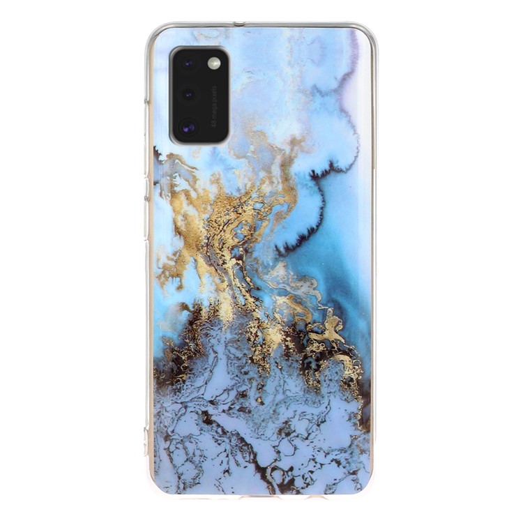 Marble Pattern Printing IMD TPU Phone Shell for Samsung Galaxy A41 (Global Version) - Style C-1