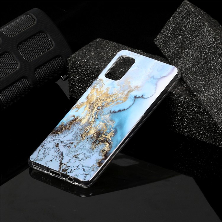 Marble Pattern Printing IMD TPU Phone Shell for Samsung Galaxy A41 (Global Version) - Style C-4