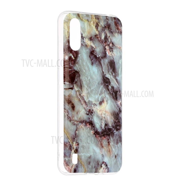 Marble Pattern Printing IMD TPU Phone Back Case for Samsung Galaxy A01 - Style A-3