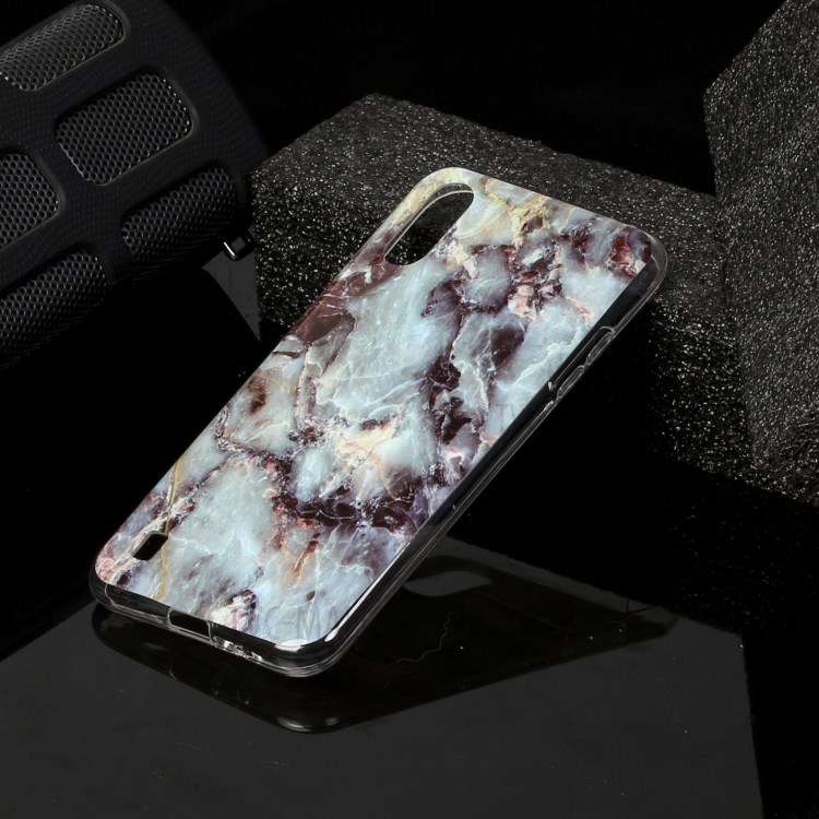 Marble Pattern Printing IMD TPU Phone Back Case for Samsung Galaxy A01 - Style A-4