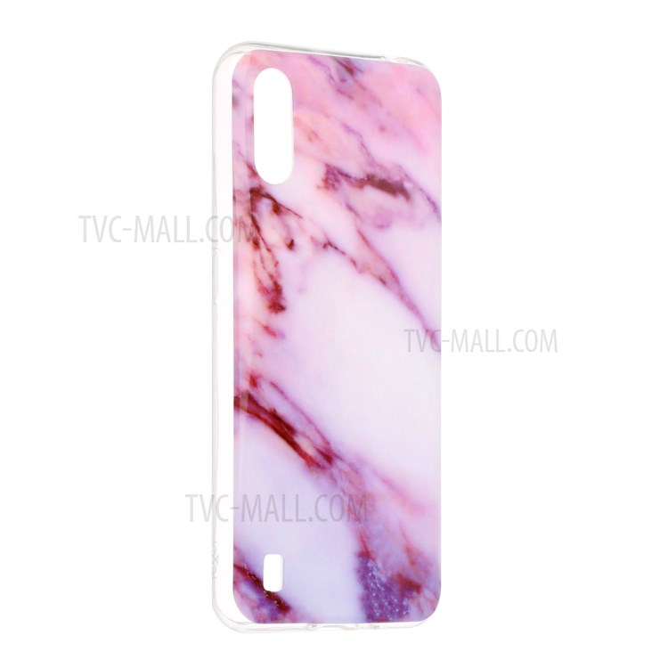 Marble Pattern Printing IMD TPU Phone Back Case for Samsung Galaxy A01 - Style C-3