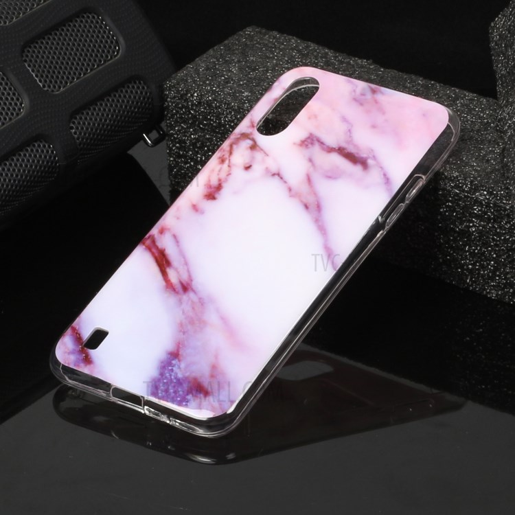 Marble Pattern Printing IMD TPU Phone Back Case for Samsung Galaxy A01 - Style C-4