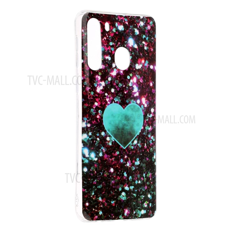 Marble Pattern IMD TPU Phone Cover for Samsung Galaxy A21 - Style A-3