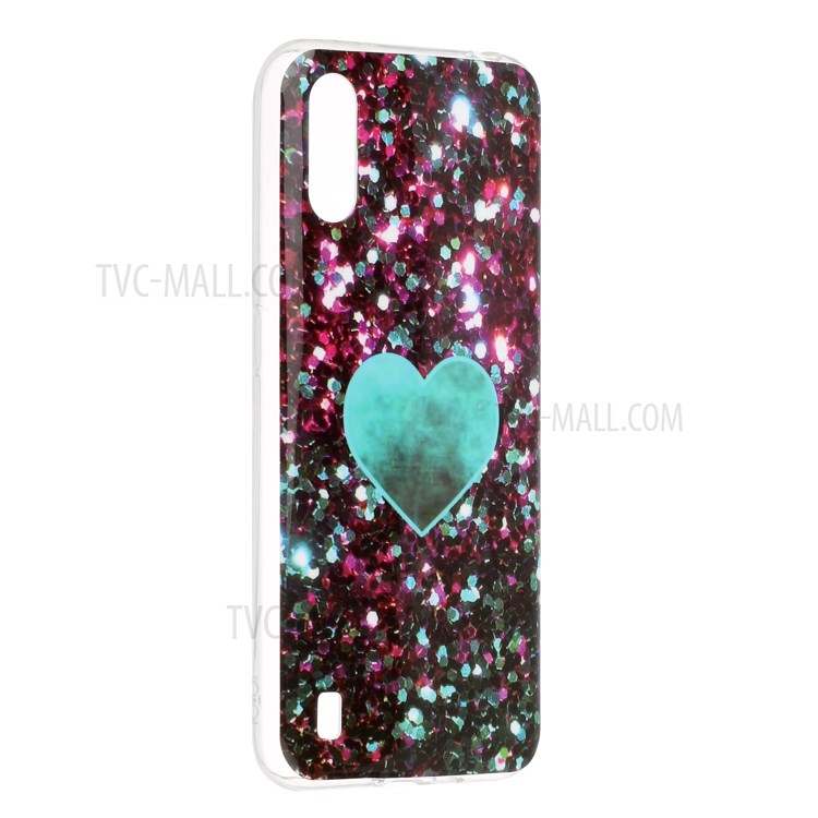 Marble Pattern IMD TPU Phone Shell for Samsung Galaxy A01 - Style A-3