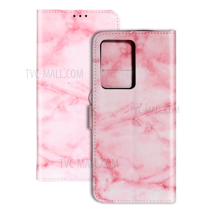 Pattern Printing Magnetic Leather Wallet Cover Phone Case for Samsung Galaxy S20 Plus/S20 Plus 5G - Pink-2