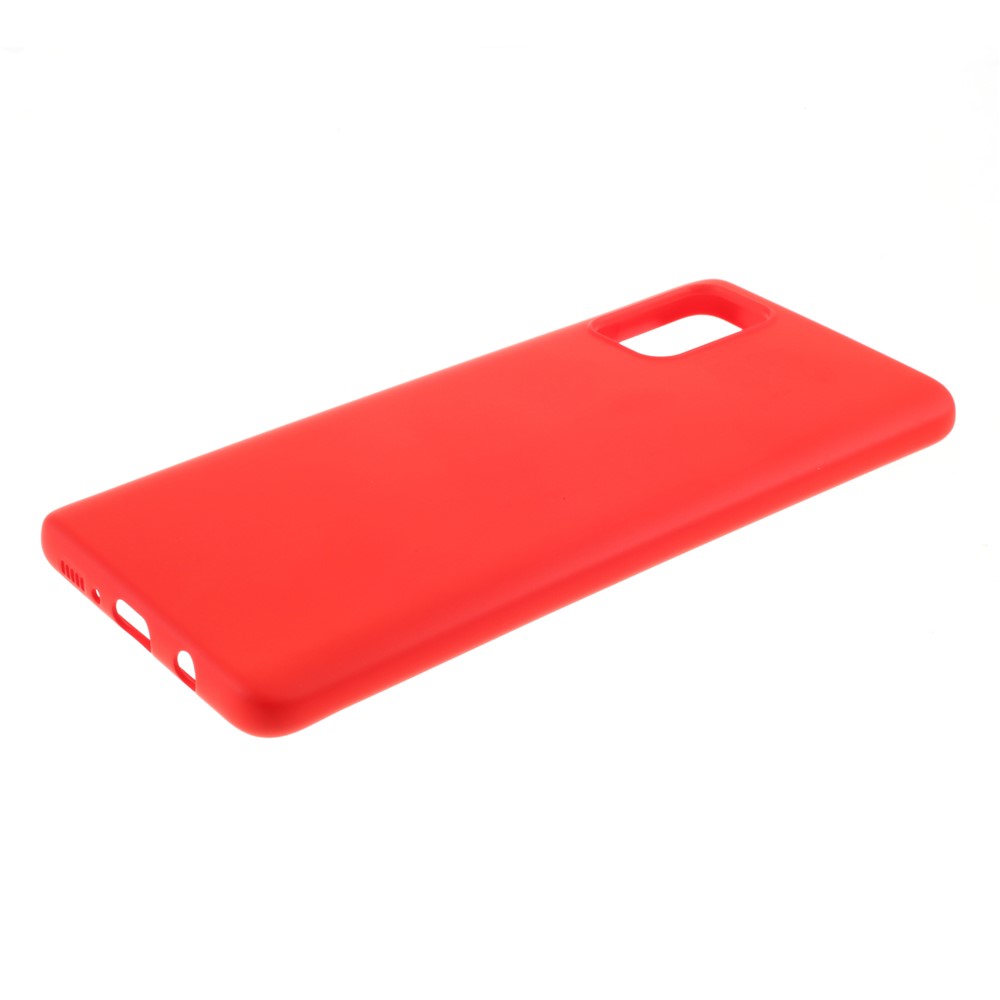 X-LEVEL Dynamic Series Liquid Silicone Soft Cover Phone Shell for Samsung Galaxy A71 SM-A715 - Red-4