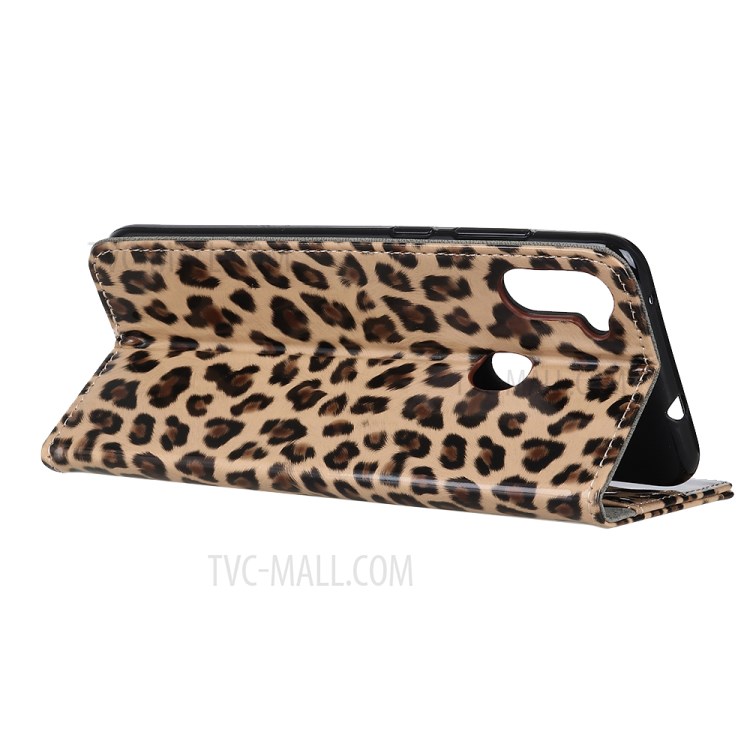 Leopard Pattern Wallet Leather Mobile Phone Case Cover for Samsung Galaxy M11-3