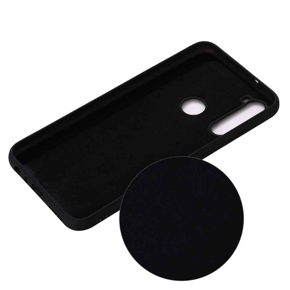 Liquid Silicone Phone Cover for Samsung Galaxy A21 - Black-2