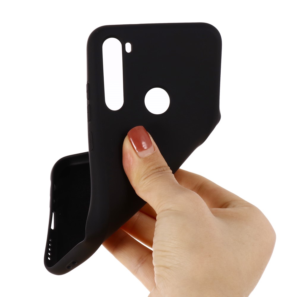 Liquid Silicone Phone Cover for Samsung Galaxy A21 - Black-3