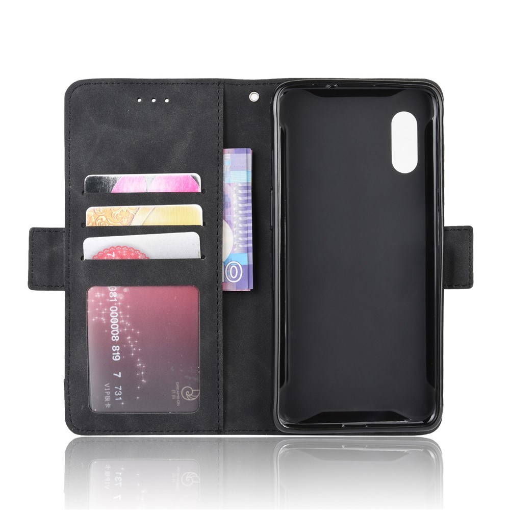 Wallet Leather Stand Case for Samsung Galaxy Xcover Pro - Black-4