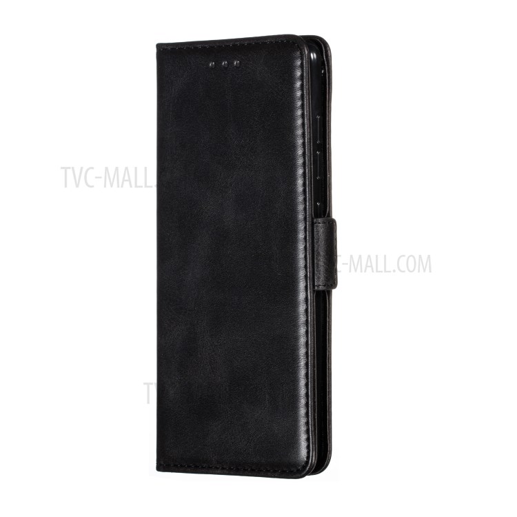 Wallet Leather Stand Phone Shell with Lanyard for Samsung Galaxy A71 SM-A715 - Black-4