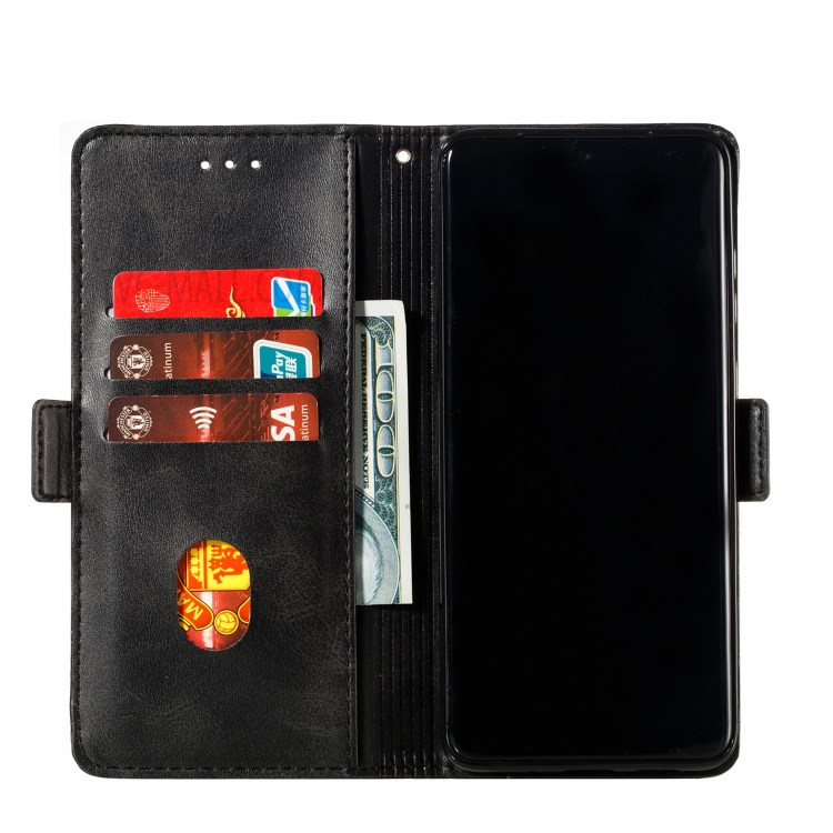 Wallet Leather Stand Phone Casing with Lanyard for Samsung Galaxy S20 Plus - Black-9