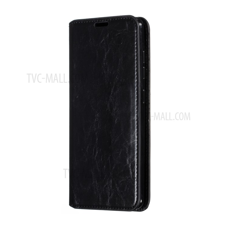 Auto-absorbed Crazy Horse Skin PU Leather Case for Samsung Galaxy A51 SM-A515 - Black-4