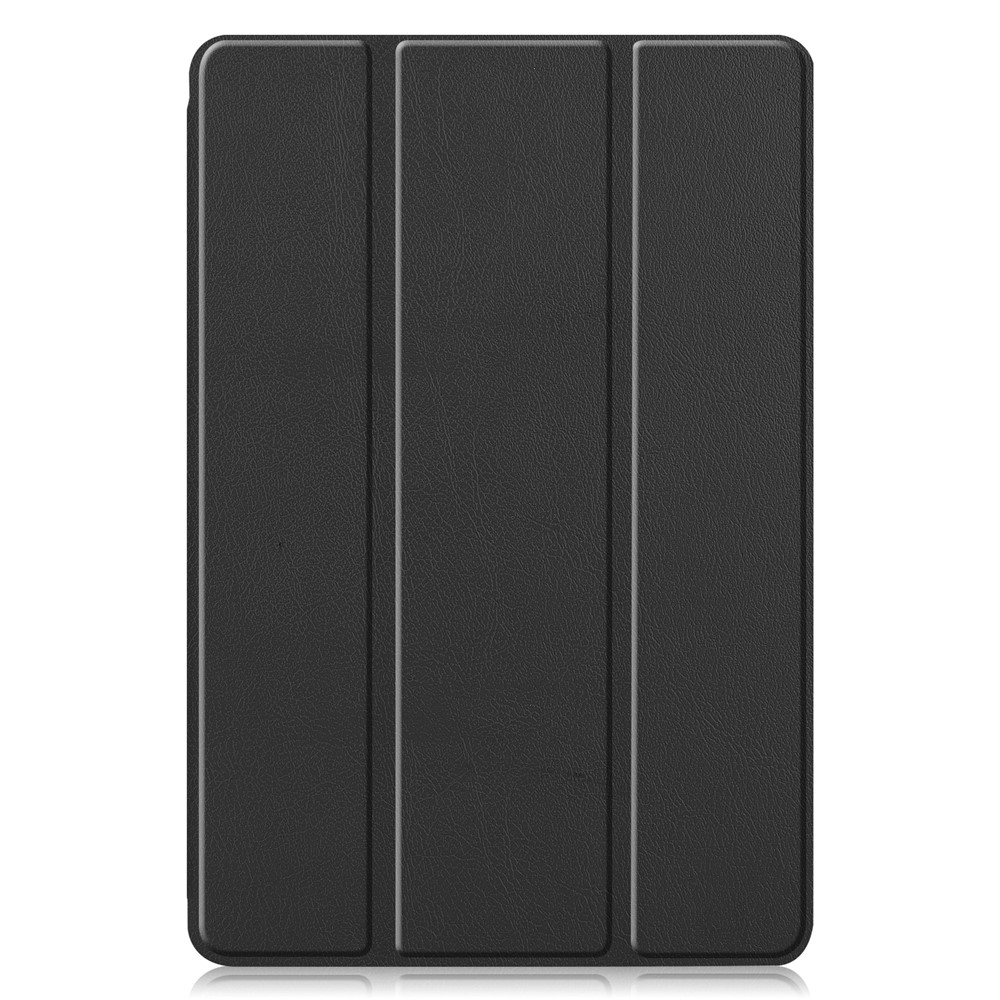 Für Samsung Galaxy Tab S6 Lite/S6 Lite (2022) Tri-falt Mit Stand Leder Smart Case Mit Stiftschlitz - Schwarz