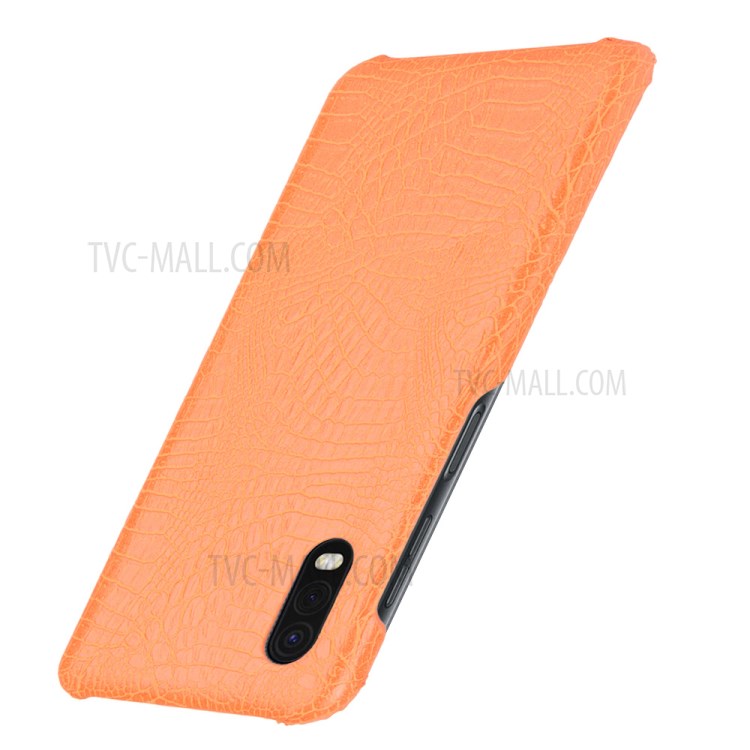Crocodile Skin PU Leather Coated PC Cover for Samsung Galaxy Xcover Pro - Brown-3
