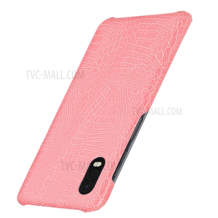 Crocodile Skin PU Leather Coated PC Cover for Samsung Galaxy Xcover Pro - Pink-3