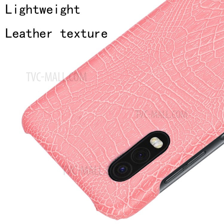 Crocodile Skin PU Leather Coated PC Cover for Samsung Galaxy Xcover Pro - Pink-4