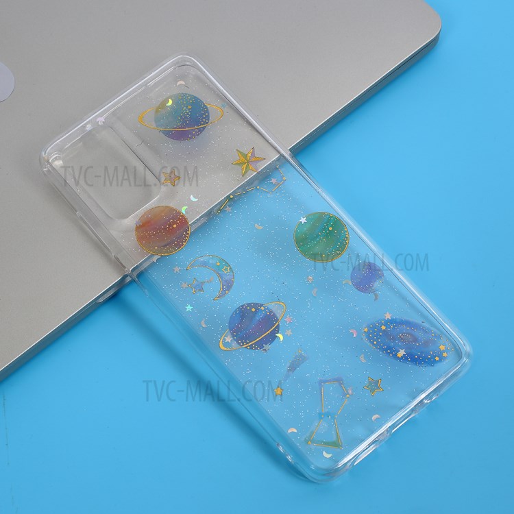 Star Planet Epoxy Soft TPU Protection Cover for Samsung Galaxy S20 Plus-1