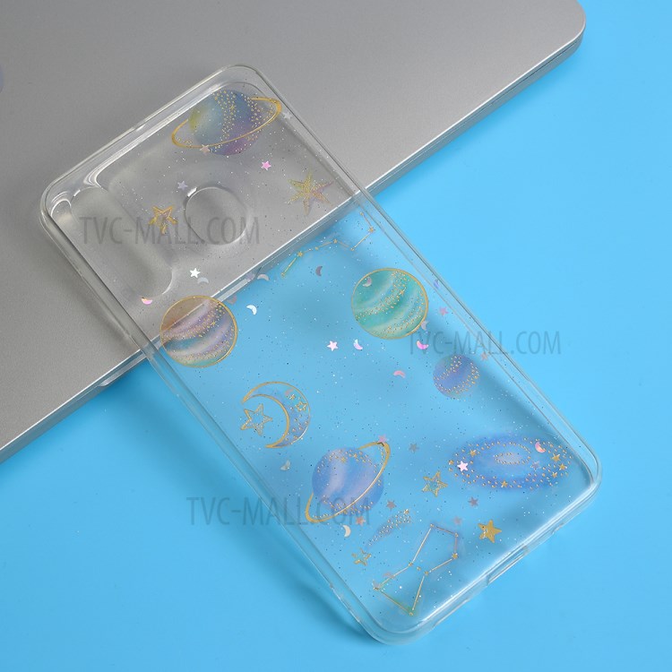 Starry Sky Epoxy Soft Phone Case Cover for Samsung Galaxy A60-1