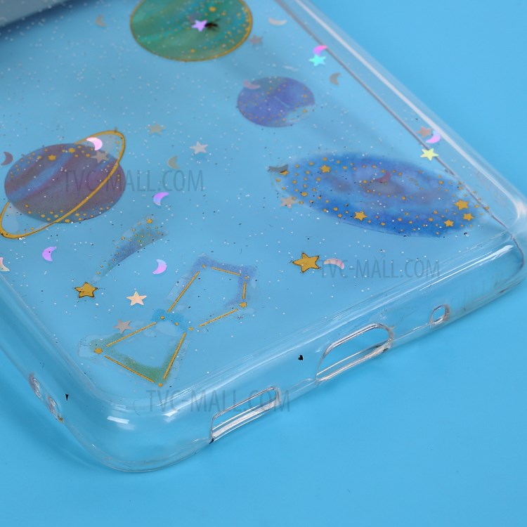 Epoxy Phone Case Star Planet Transparent TPU Phone Shell for Samsung Galaxy S20 Ultra-3