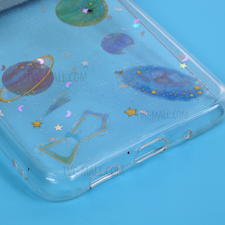 Epoxy Phone Case Star Planet Transparent TPU Phone Shell for Samsung Galaxy S20 Ultra-3