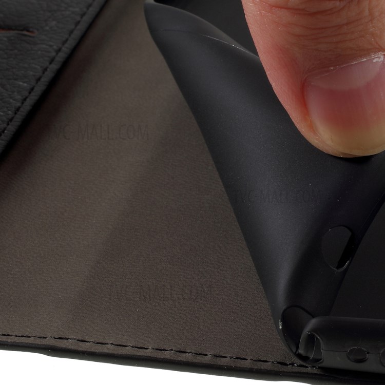 KAIYUE Magnetic Leather Stand Case for Samsung Galaxy A81/Note 10 Lite - Black-10