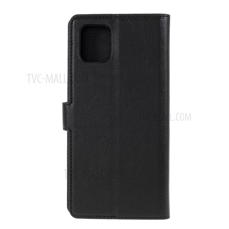 KAIYUE Magnetic Leather Stand Case for Samsung Galaxy A81/Note 10 Lite - Black-3