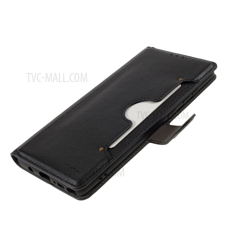 KAIYUE Magnetic Leather Stand Case for Samsung Galaxy A81/Note 10 Lite - Black-5