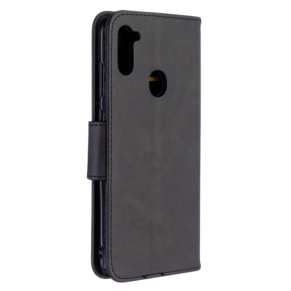 Case de Support en Cuir de Portefeuille Pour Samsung Galaxy A11 (version Ue) / M11 - le Noir