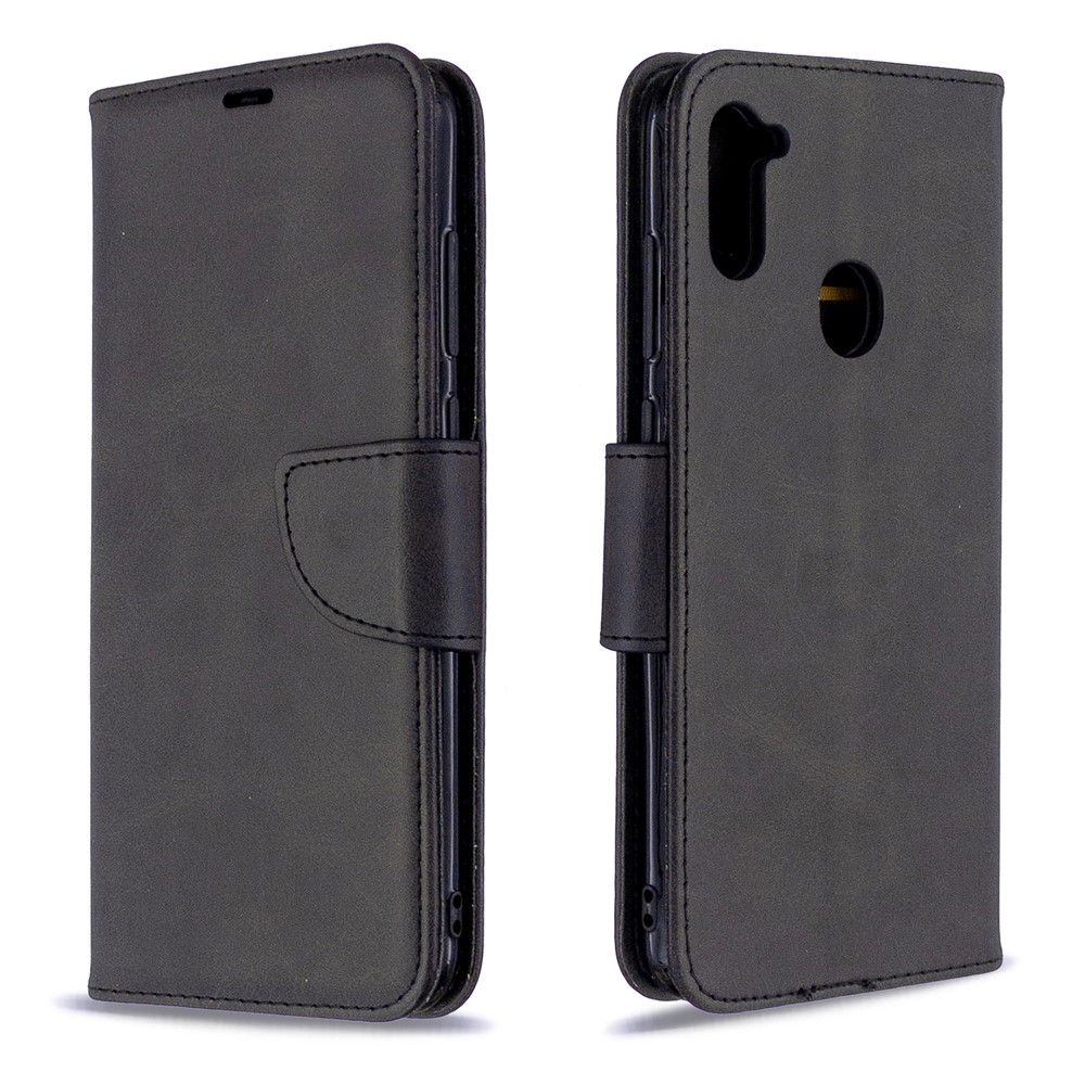 Case de Cuero de Billetera Para Samsung Galaxy A11 (versión de la Ue)/m11 - Negro